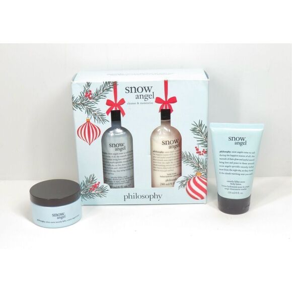 Philosophy Snow Angel 4pc Lot Glazed Body Souffle Cream Lotion
